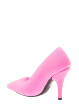 Balenciaga xl Oversized Neon Pink Pump With Knife Heel In Spandex Woman - Women - Piano Luigi