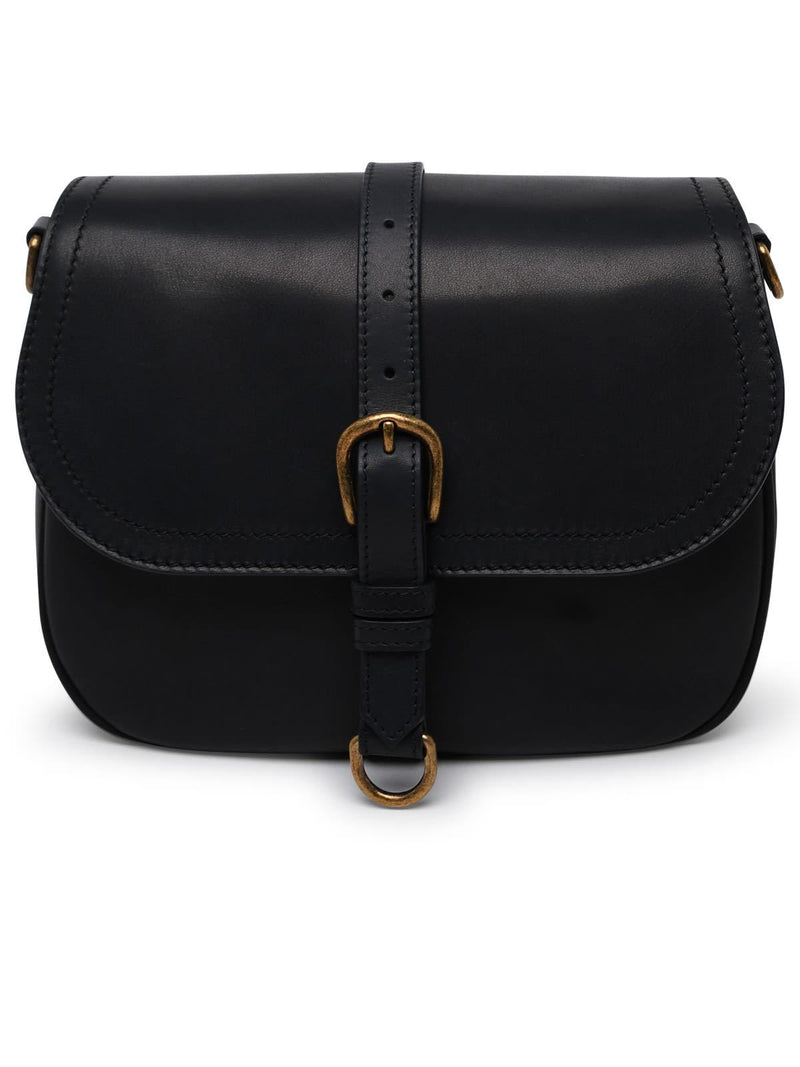 Golden Goose Black Leather Sally Midi Bag - Women - Piano Luigi