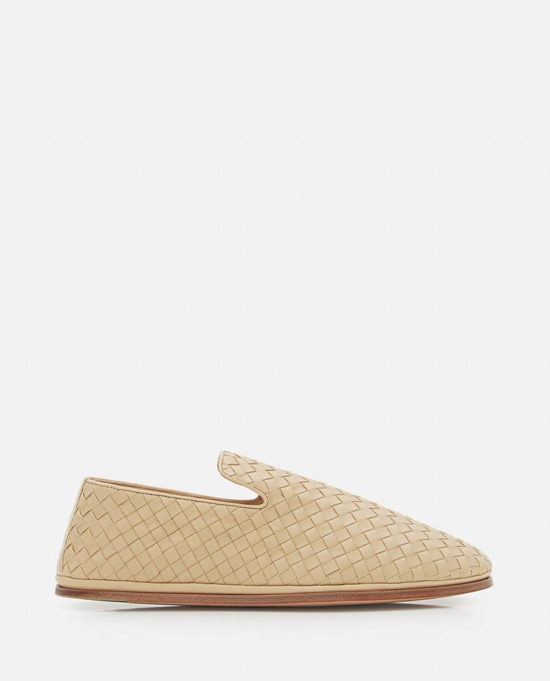 Bottega Veneta Beige Nappa Leather Slip Ons - Men - Piano Luigi