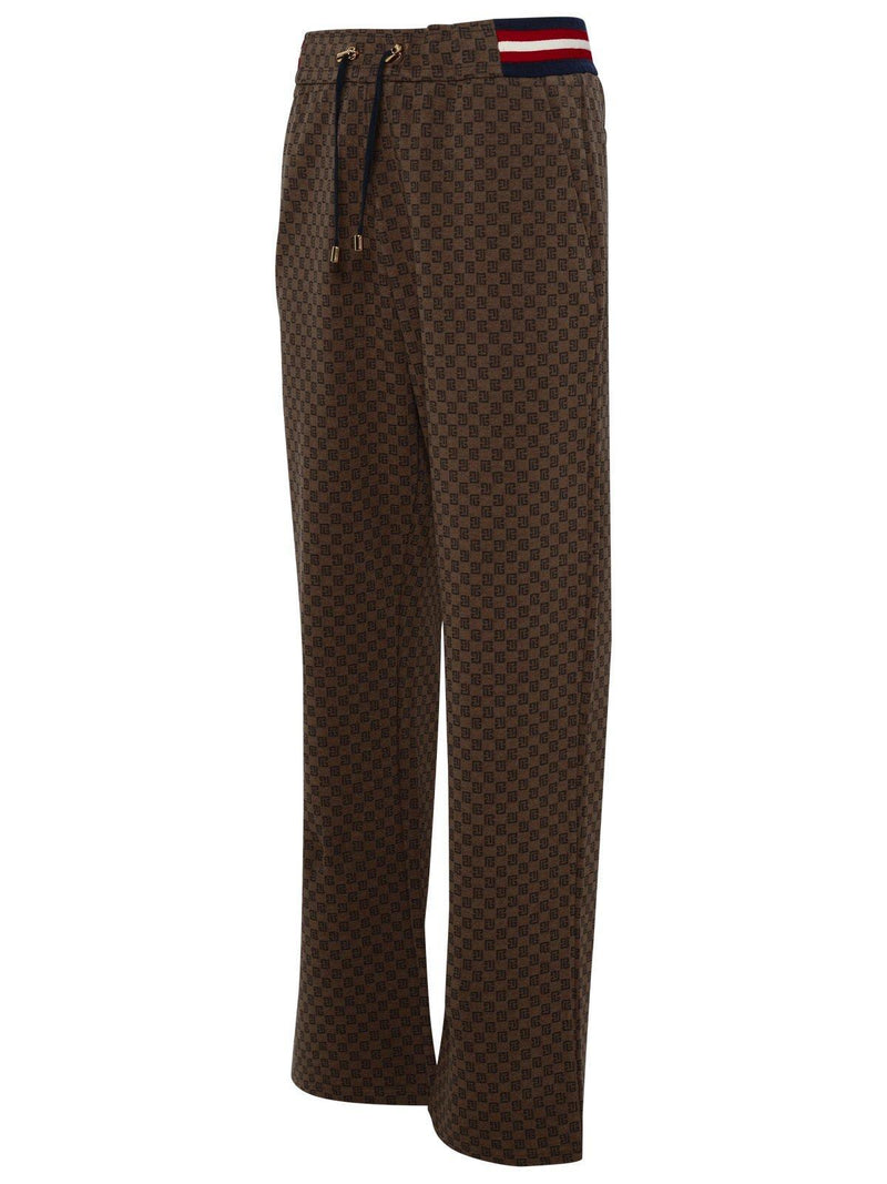 Balmain Pants In Brown Polyester - Men - Piano Luigi