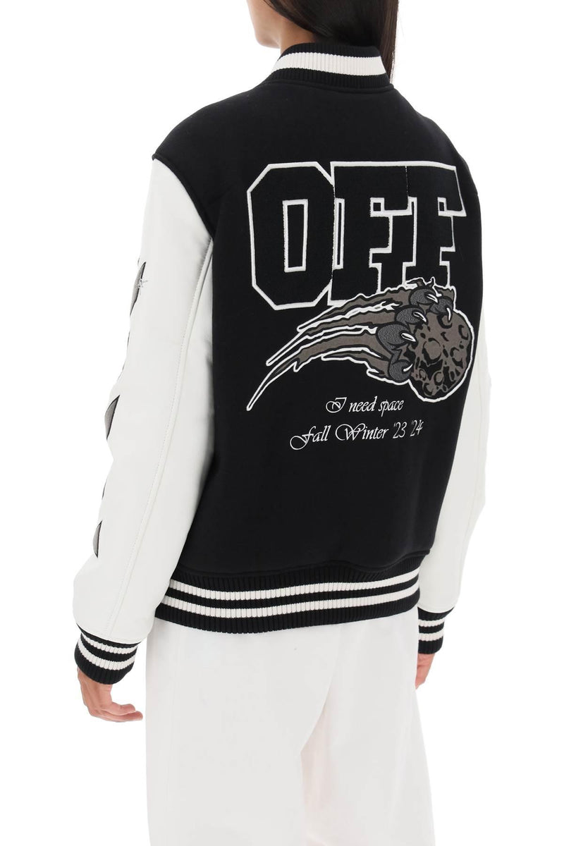 Off-White Meteor Varsity Bomber Jacket - Women - Piano Luigi