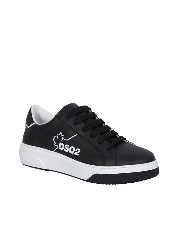 Dsquared2 Bumper Black/ White Sneakers - Men - Piano Luigi