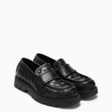 Bottega Veneta Black Leather Loafers - Men - Piano Luigi