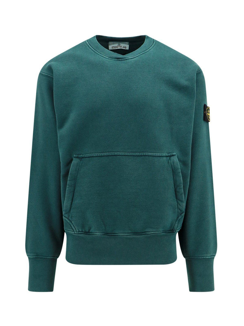 Stone Island Logo Patch Crewneck Sweatshirt - Men - Piano Luigi