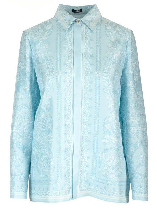 Versace Twill Silk Shirt - Women - Piano Luigi