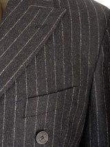 Golden Goose Flannel Pinstripe Blazer - Men - Piano Luigi