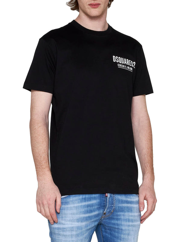 Dsquared2 Mini Logo Ceresio 9 T-shirt In Black - Men - Piano Luigi