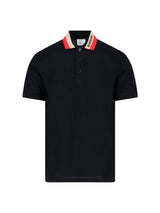 Burberry Black Piquet Polo Shirt - Men - Piano Luigi