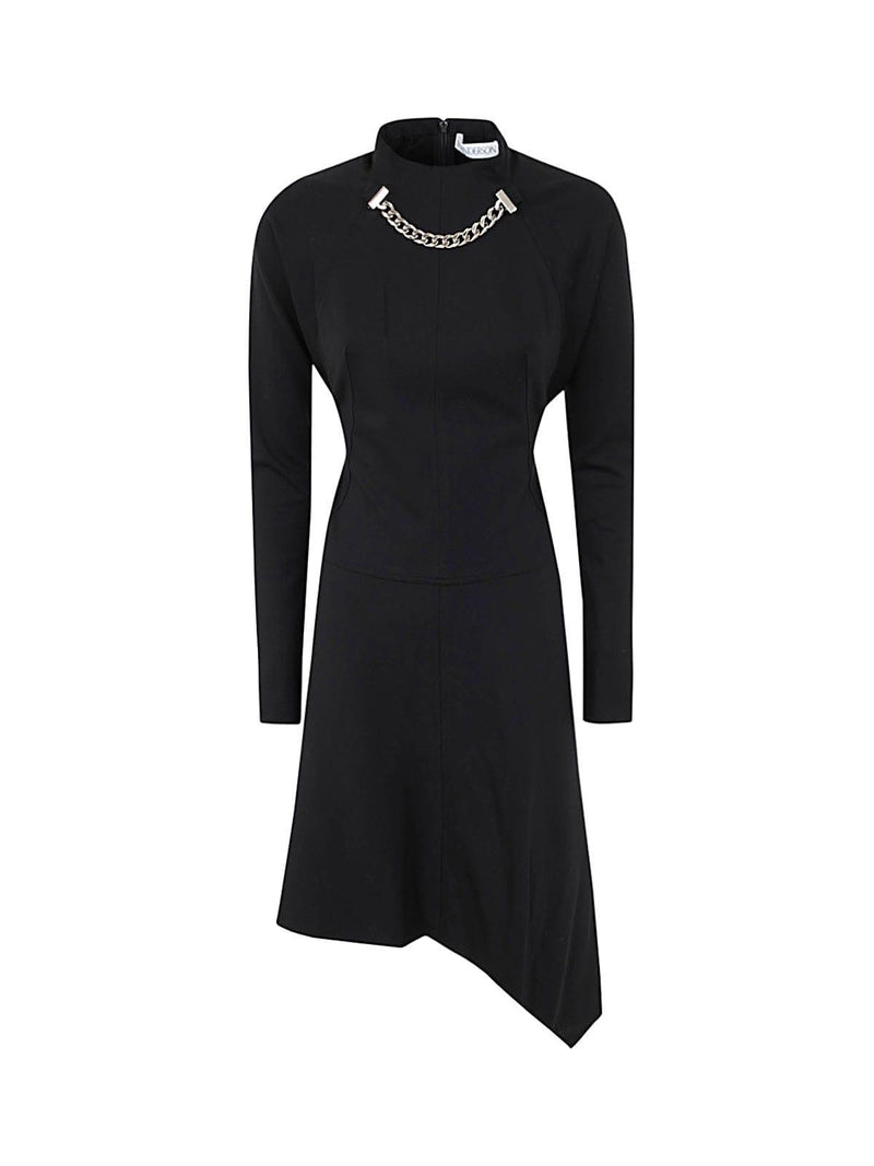 J.W. Anderson Neck Chain Long Sleeve Dress - Women - Piano Luigi