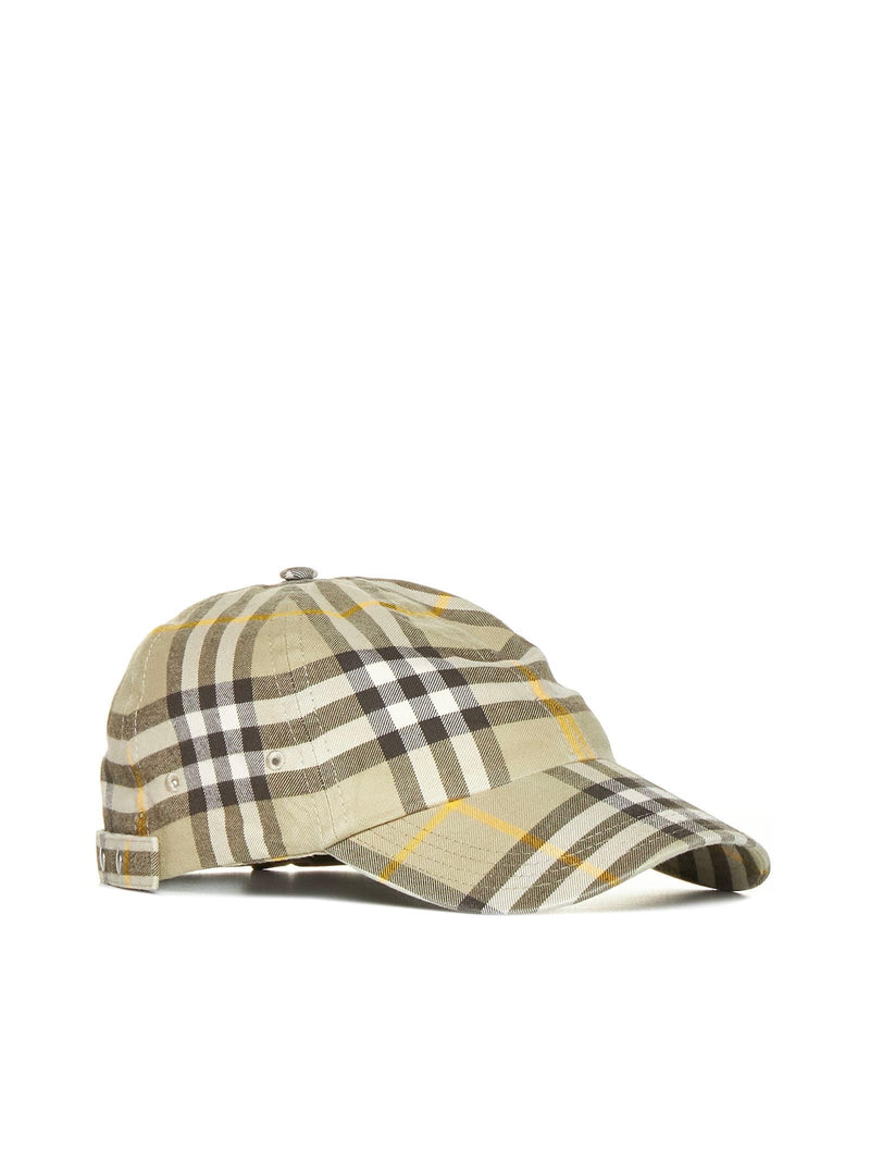 Burberry Baseball Cap With Check Print - Men - Piano Luigi