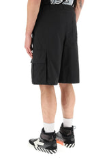 Off-White Off White Mans Indust Cargo Bermuda Shorts With Belt - Men - Piano Luigi