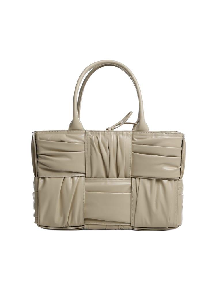 Bottega Veneta Arco Woven Pleated Tote - Women - Piano Luigi