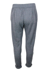 Brunello Cucinelli Jogging Trousers In Cotton And Silk With Monili On The Pockets - Women - Piano Luigi