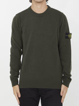 Stone Island Compass Patch Fine-knit Sweatshirt - Men - Piano Luigi