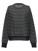 Brunello Cucinelli Sequin Striped Sweater - Women - Piano Luigi