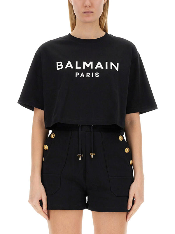 Balmain T-shirt With Logo - Women - Piano Luigi