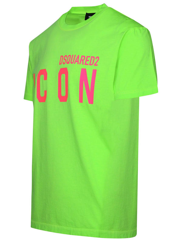 Dsquared2 Green Cotton T-shirt - Men - Piano Luigi
