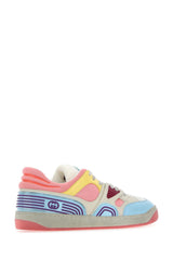 Gucci Multicolor Leather And Fabric Basket Sneakers - Women - Piano Luigi