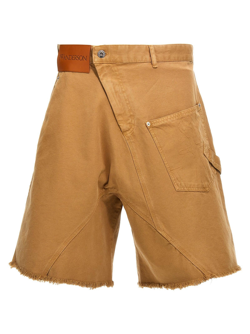 J.W. Anderson twisted Workwear Bermuda Shorts - Men - Piano Luigi