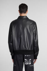 Givenchy Bomber In Black Leather - Men - Piano Luigi