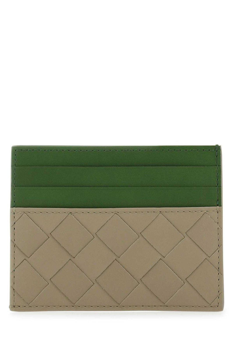 Bottega Veneta Two-tone Woven Cardholder - Men - Piano Luigi