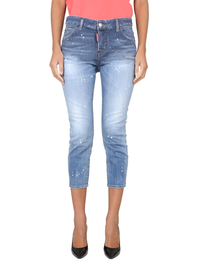 Dsquared2 High-waist Cropped Skinny Jeans - Women - Piano Luigi