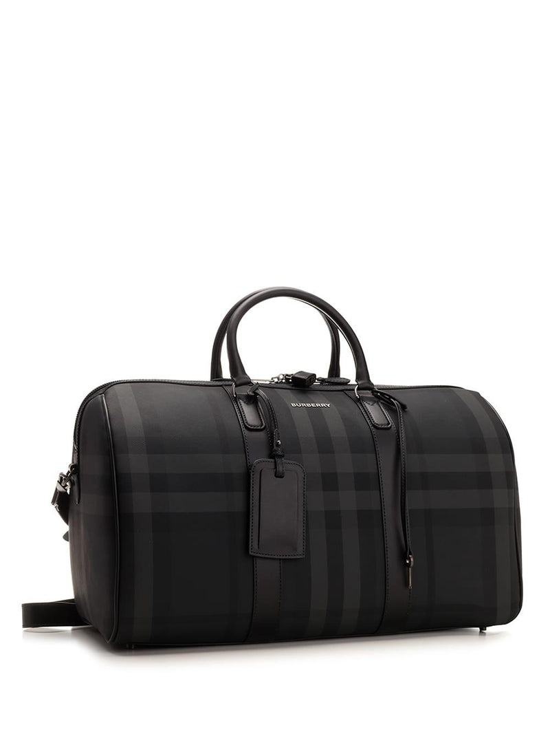 Burberry Black/grey boston Duffel Bag - Men - Piano Luigi