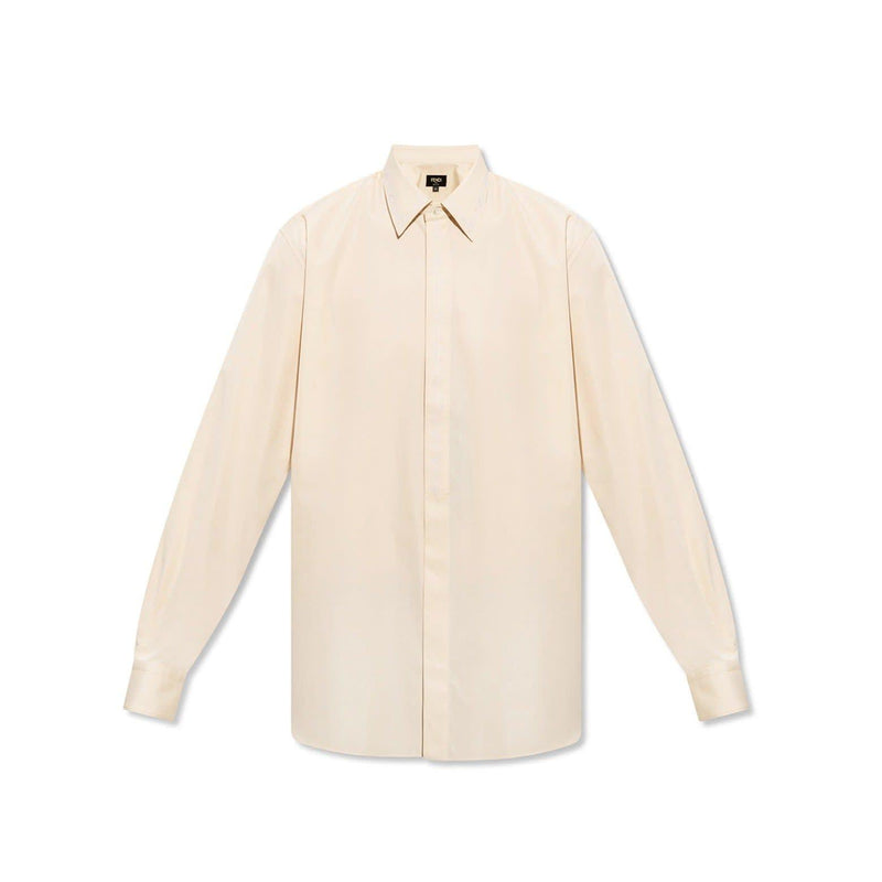 Fendi Embroidered Cotton Shirt - Men - Piano Luigi