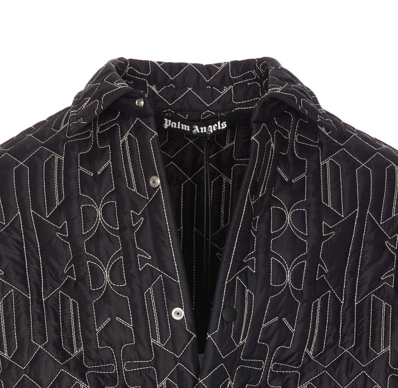 Palm Angels All Monogram Quiltedoverjacket - Men - Piano Luigi