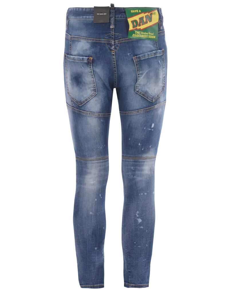 Dsquared2 Jeans tidy Biker In Cotton Denim - Men - Piano Luigi