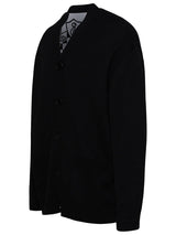 Burberry Chesterfield Cardigan In Black Wool Blend - Men - Piano Luigi