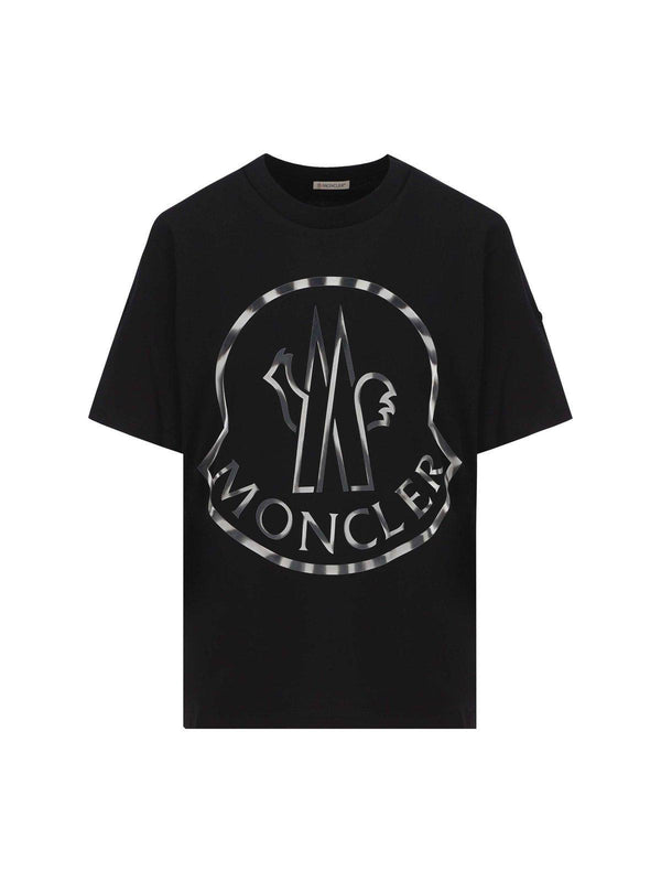 Moncler Logo Printed Crewneck T-shirt - Women - Piano Luigi