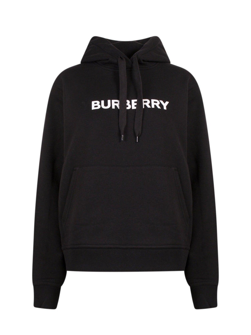 Burberry Logo Hooded Oversized Sweatshirt - Women - Piano Luigi