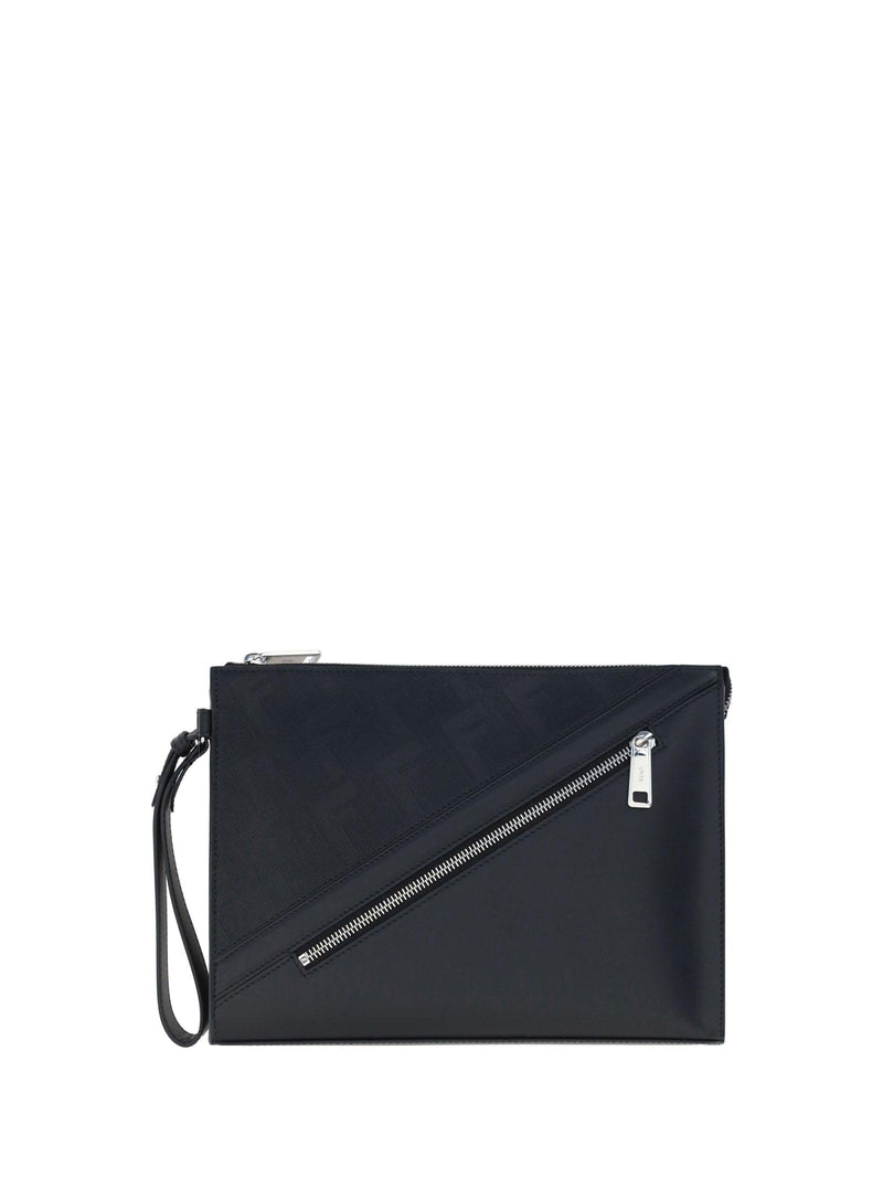 Fendi Shadow Diagonal Clutch - Men - Piano Luigi