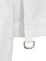 Off-White Poplin Cargo Shirt - Women - Piano Luigi