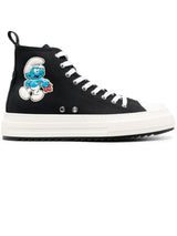 Black Dsquared2x Smurfs Cotton Sneakers - Men - Piano Luigi