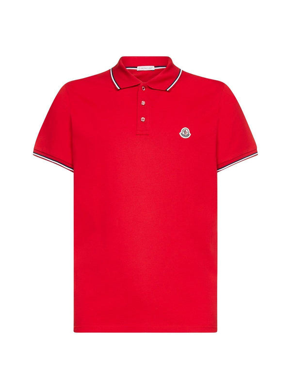 Moncler Logo Embroidered Short Sleeved Polo Shirt - Men - Piano Luigi