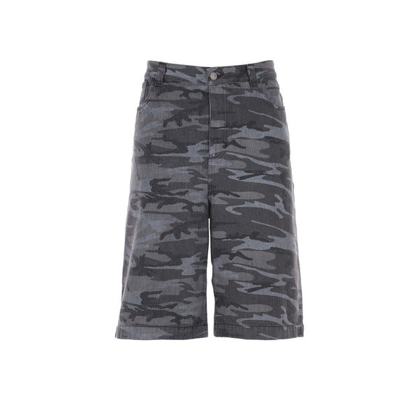 Balenciaga Camouflage Denim Shorts - Men - Piano Luigi