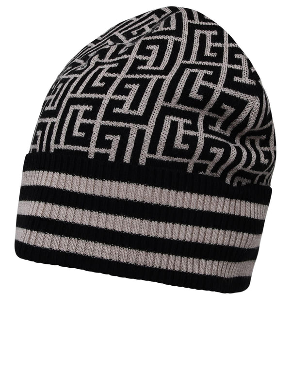 Balmain Two-color Wool Beanie - Men - Piano Luigi