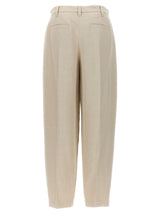 Brunello Cucinelli Pants With Front Pleats - Women - Piano Luigi