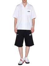 Off-White Cotton Black Shorts - Men - Piano Luigi