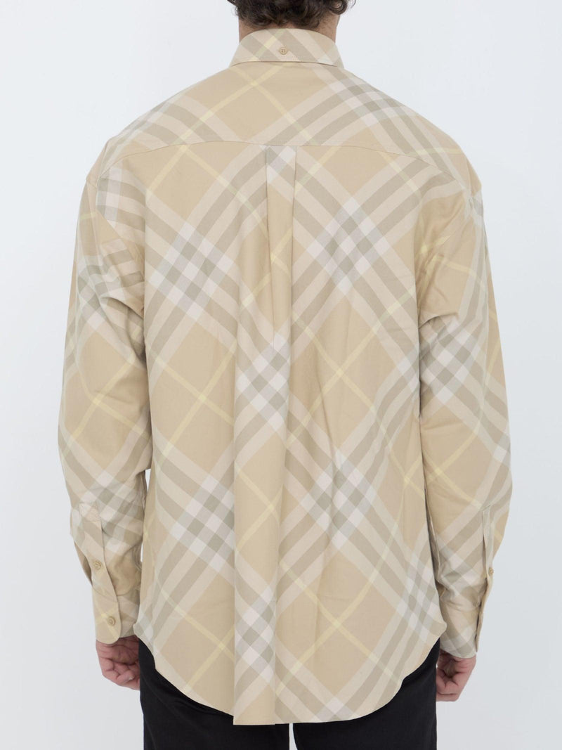 Burberry Check Cotton Shirt - Men - Piano Luigi