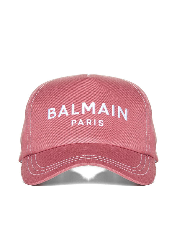 Balmain Logo Embroidery Baseball Cap - Women - Piano Luigi