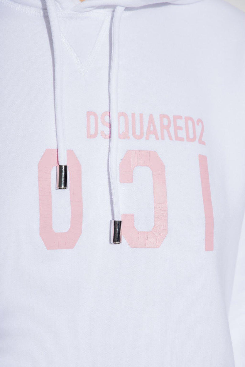 Dsquared2 Icon-printed Drawstring Hoodie - Women - Piano Luigi