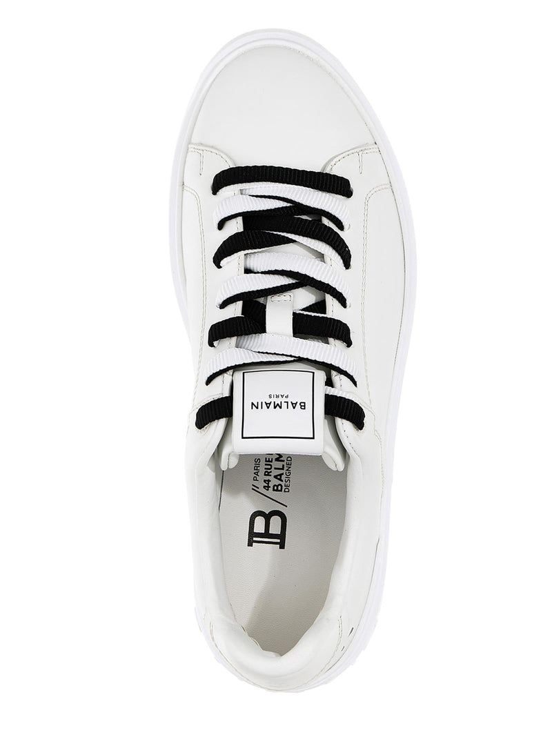 Balmain White B-court Sneakers - Women - Piano Luigi