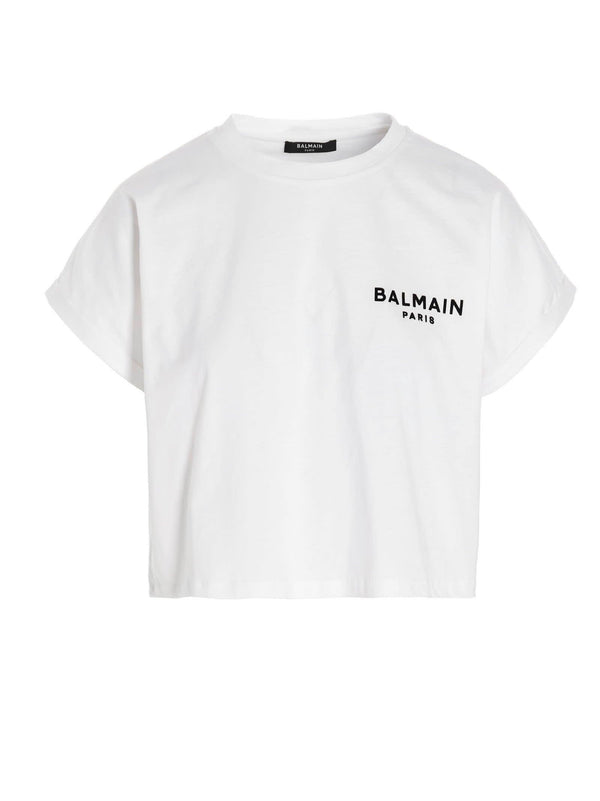 Balmain Cotton Crew-neck T-shirt - Women - Piano Luigi