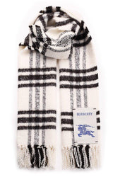 Burberry Logo Patch Fringed-edge Scarf - Men - Piano Luigi