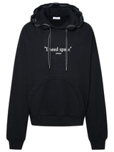 Off-White give Me Space Black Cotton Hoodie - Men - Piano Luigi