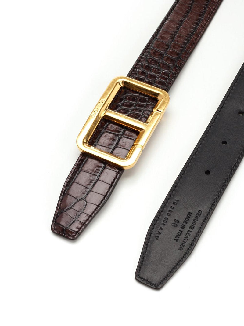 Tom Ford Leather Belt - Men - Piano Luigi