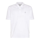 Brunello Cucinelli Logo-embroidered Short-sleeved Polo Shirt - Men - Piano Luigi